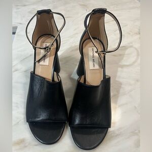 Antonio Melani Black Open-Toe Heels (NWOT)
